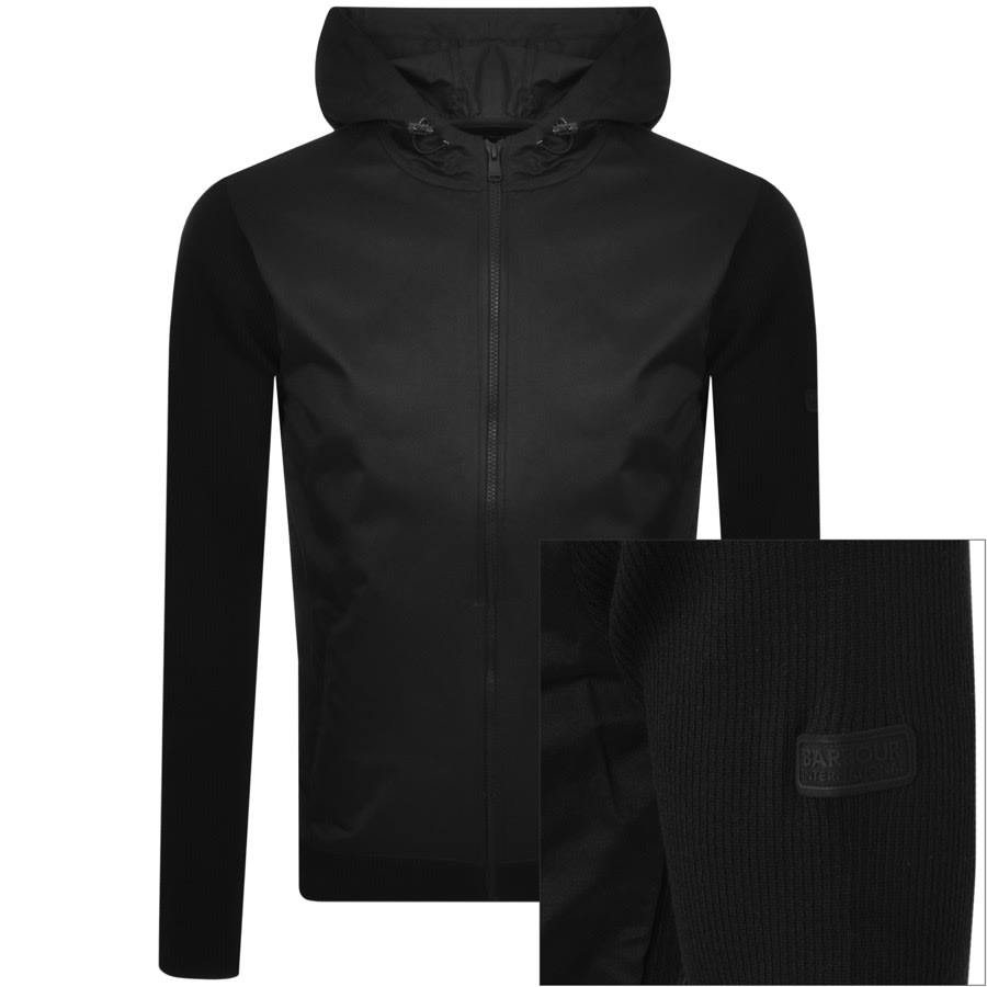 Alternative Image for ProductBarbour International Hairpin Hoodie Black1